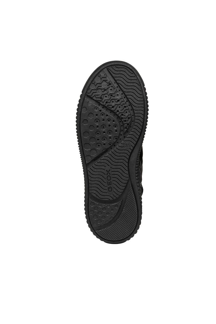 Geox Kız Çocuk Siyah Laquinny Bağcıklı Kumaş Bilekli Sneaker