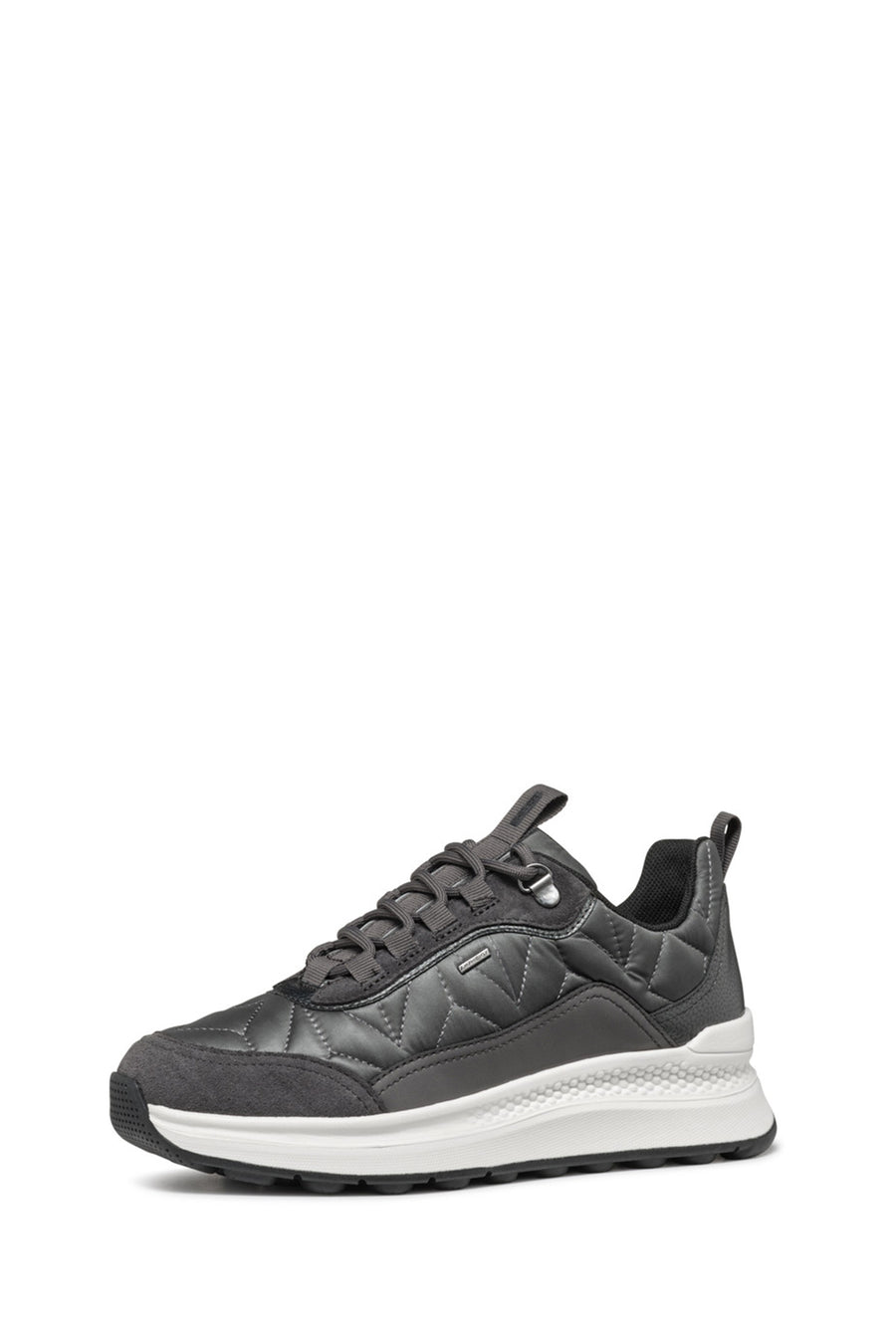 Geox Kadın Gri Bağcıklı Kalın Tabanlı Kumaş Sneaker