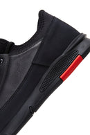 Men's Black Leather Sneaker | Derimod