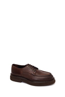 Male Brown Lace-Up Thick-Soled Leather Casual Shoe | Derimod