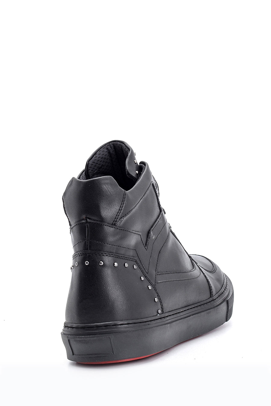 Men's Studded Detailed Leather Boots