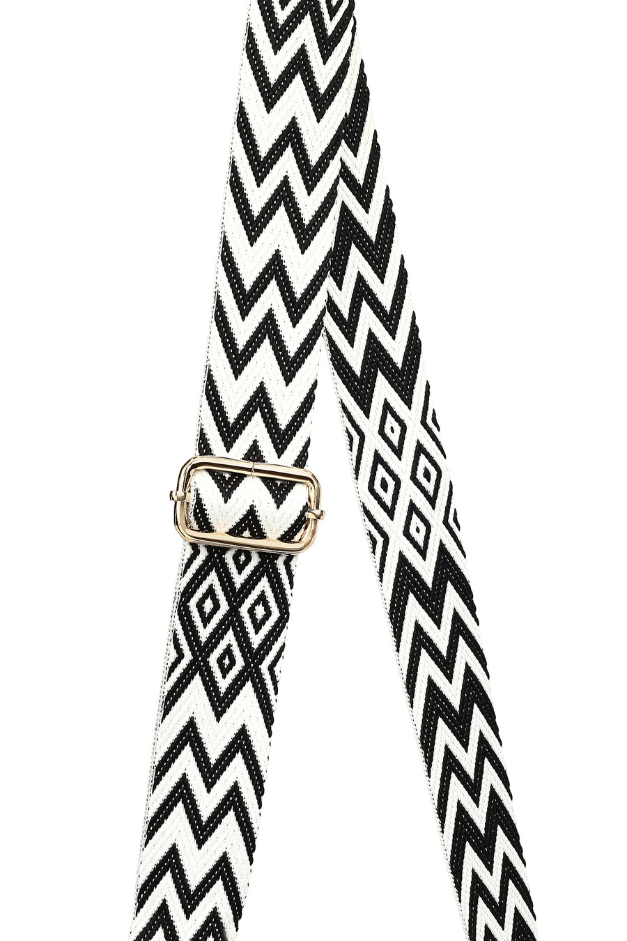 Woman Black Long-Strap Crossbody Bag