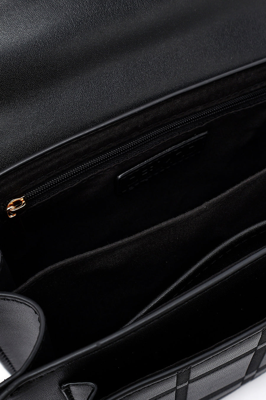 Woman Black Long-Strap Printed Crossbody Bag