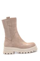 Women's Suede Thick Soled Boots | Derimod