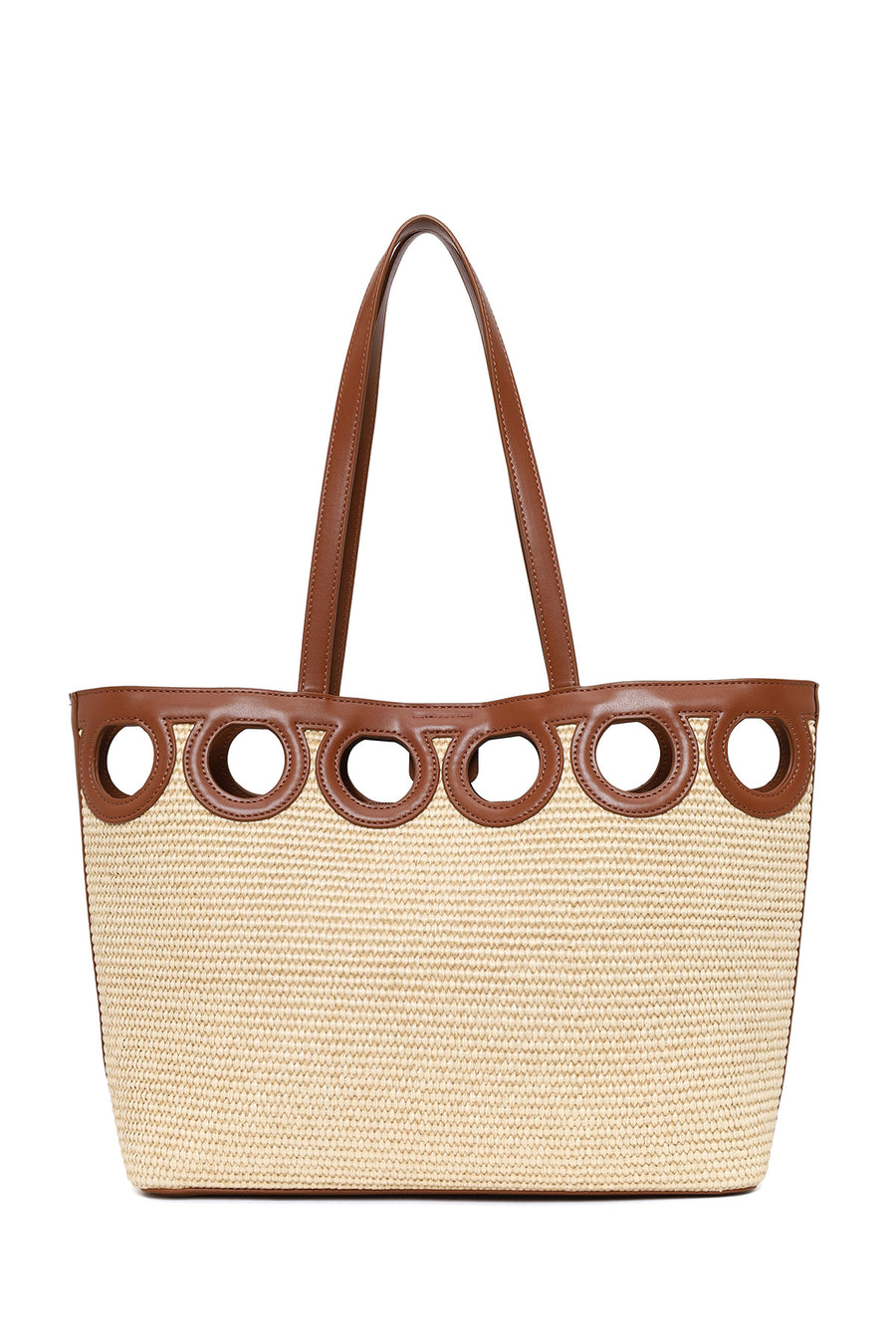 Woman Beige Wicker Shoulder Bag 26PBD2758M7 | Derimod
