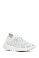 Derimod Zero Women's White Thick Soled Fabric Sneaker | Derimod