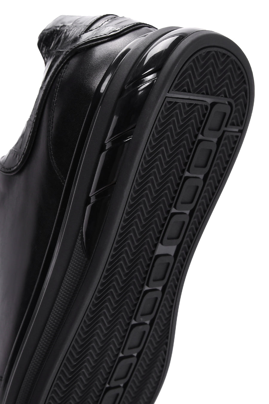Men's Black Leather Sneaker