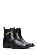 Women's Black Zippered Buckle Detailed Boots | Derimod