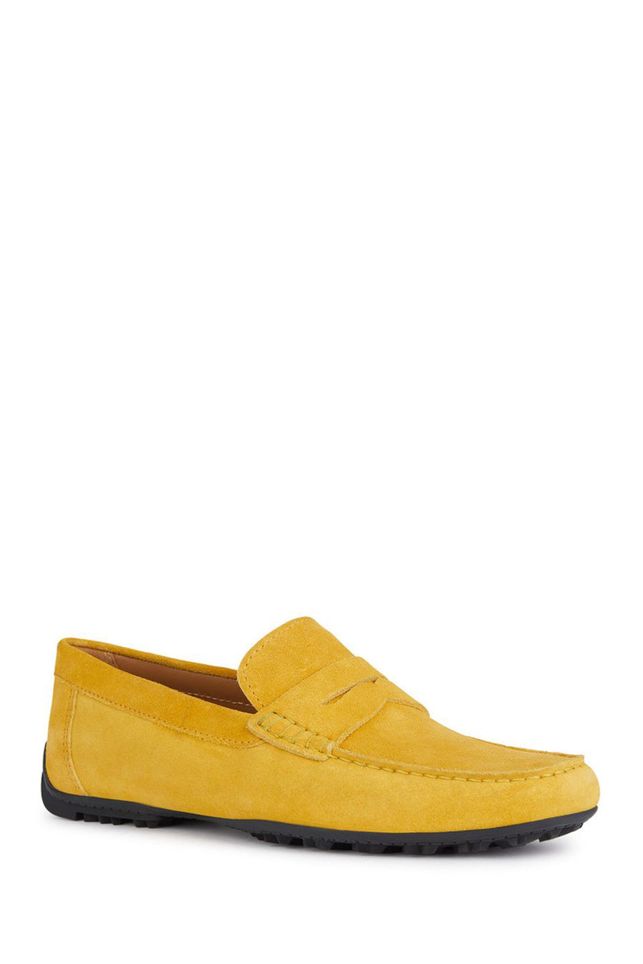 Geox Erkek Sarı Kosmopolis + Grip Süet Deri Casual Loafer