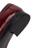Kadın Bordo Deri Maskülen Loafer | Derimod