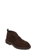 Male Brown Lace-up Suede Casual Boots | Derimod