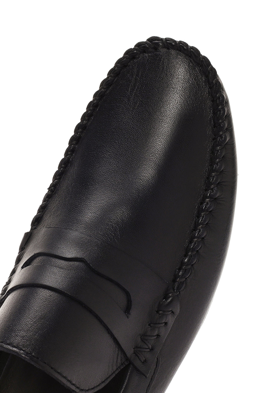 Men's Black Leather Casual Loafer