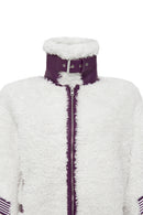 Meribel Women's White*purple Coat | Derimod