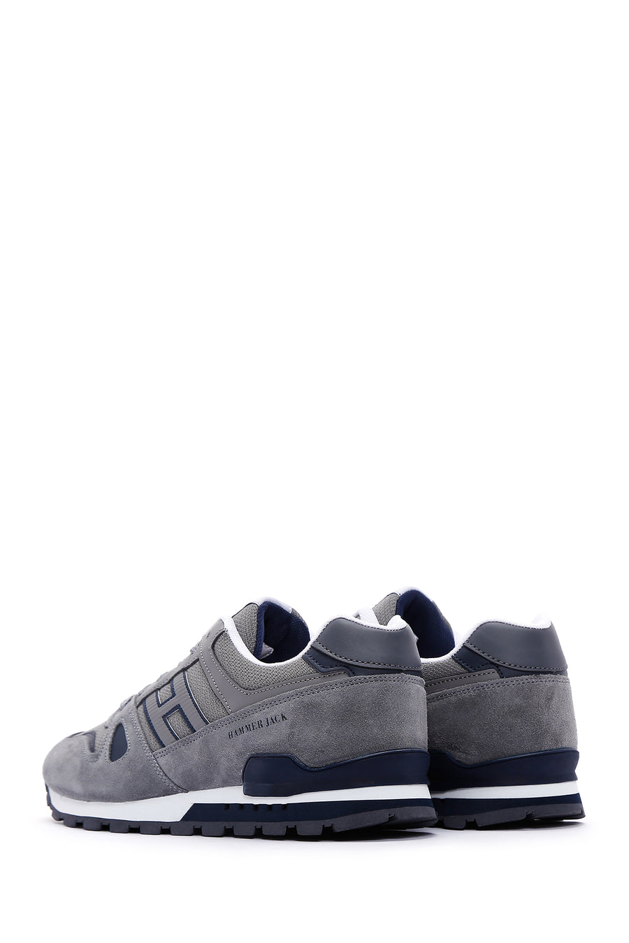 Hammer Jack Men's Gray Leather Sneaker