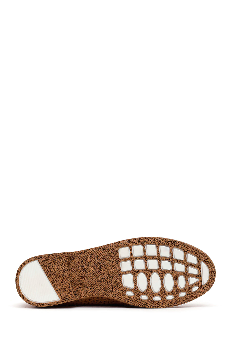 Woman Tan Tasselled Suede Leather Loafer