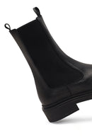 Woman Black Leather Chelsea Boots | Derimod