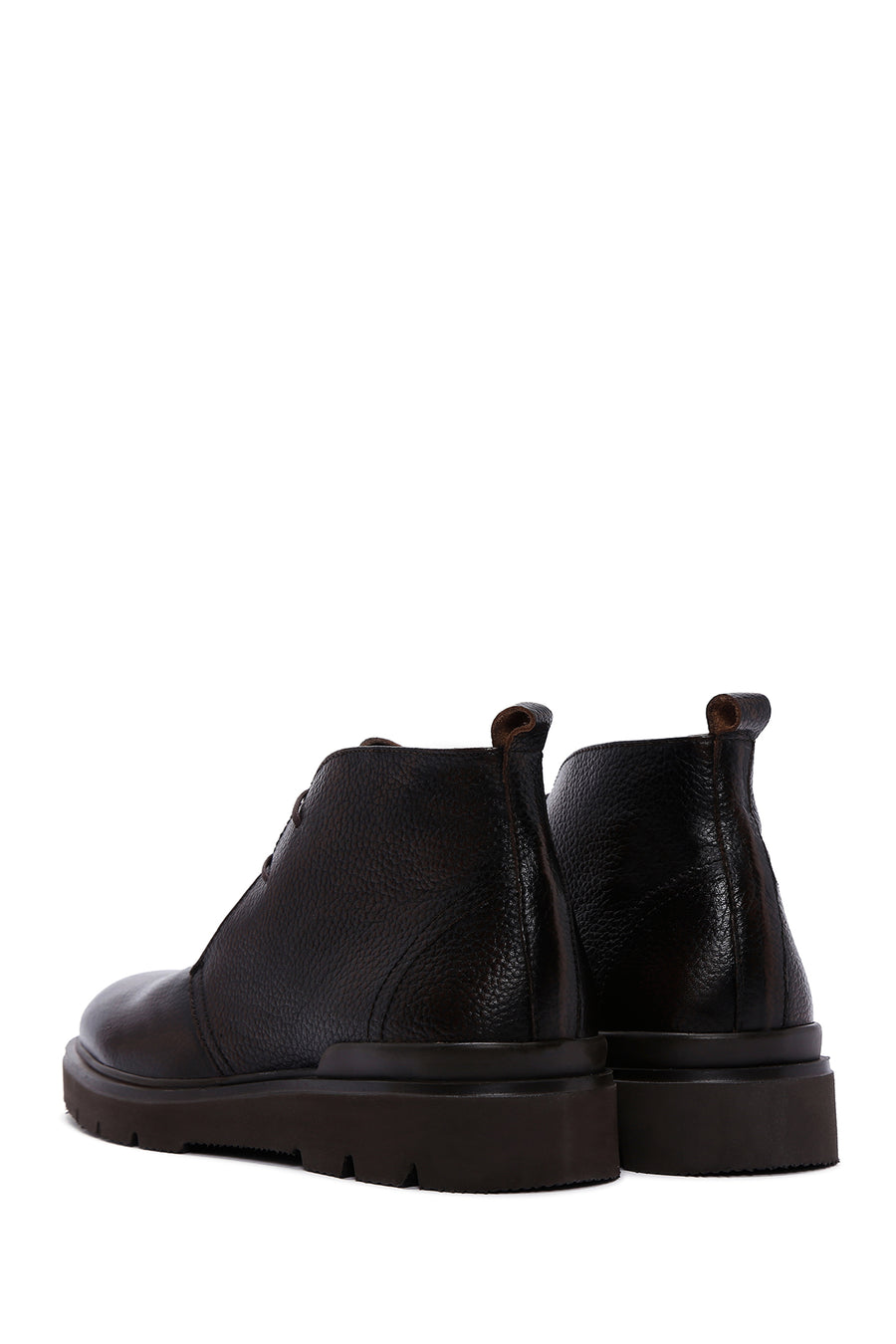 Men's Brown Leather Casual Boots
