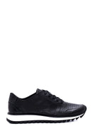 Men's Leather Perforated Sneaker | Derimod