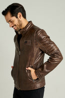 Off Limits Men's Leather Jacket | Derimod