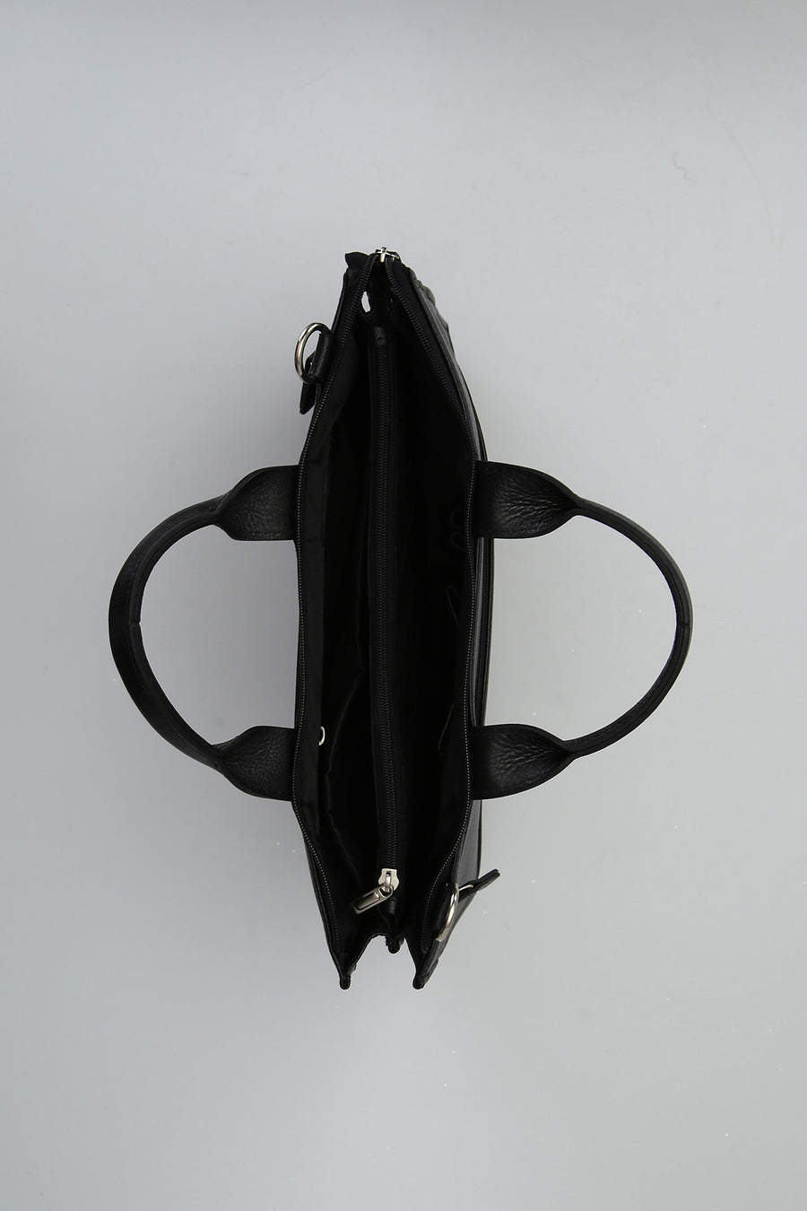 Black Men's Leather Briefcase