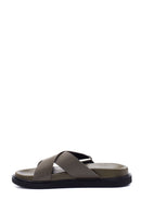 Men's Leather Slippers | Derimod