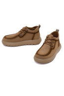 Derimod Zero Male Khaki Lace-Up Thick-Soled Fabric Casual Shoes | Derimod