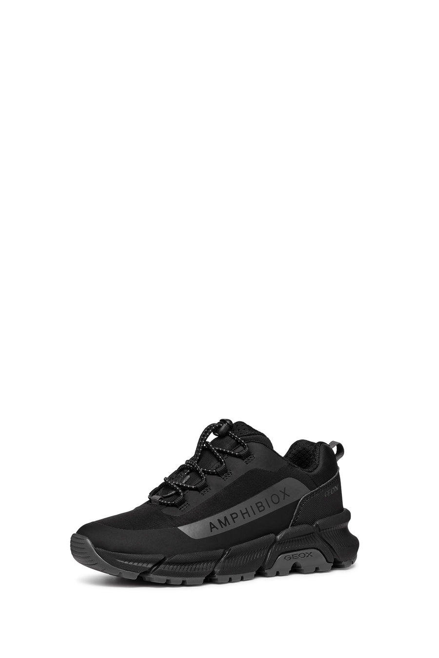 Geox Boy Black Flexyper Plus Abx Laced Waterproof Sneaker