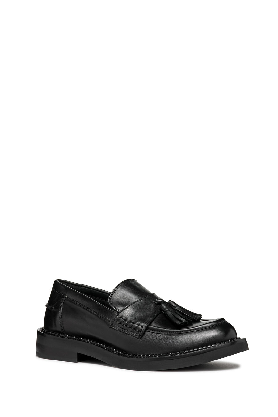 Geox Kadın Siyah Serilda Deri Maskülen Loafer