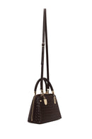 Woman Brown Long-Strap Knitted Classic Shoulder Bag | Derimod