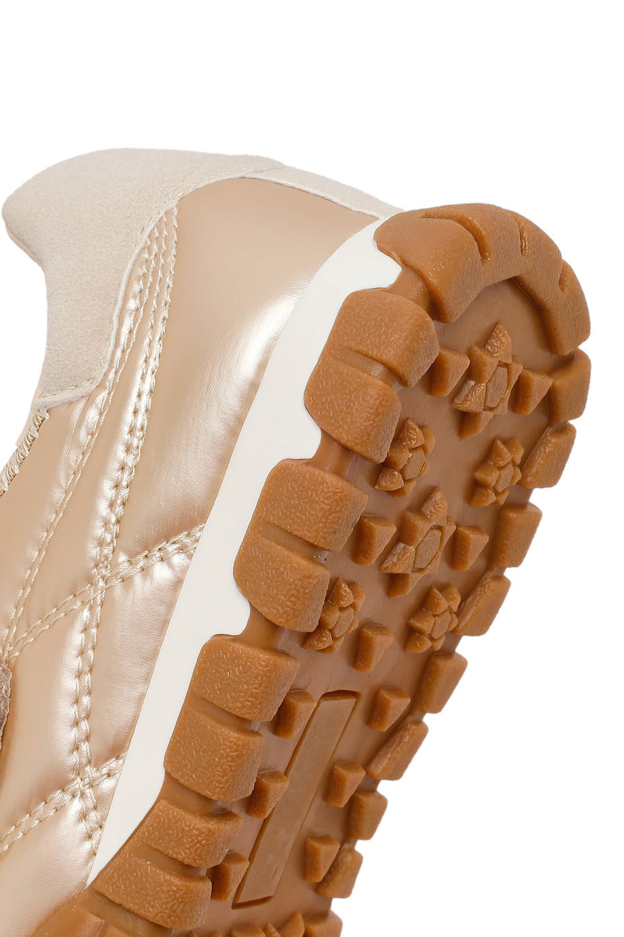 Woman Gold-Banded Sport Ballerine Shoes