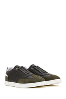 Men's Khaki Leather Sneaker | Derimod