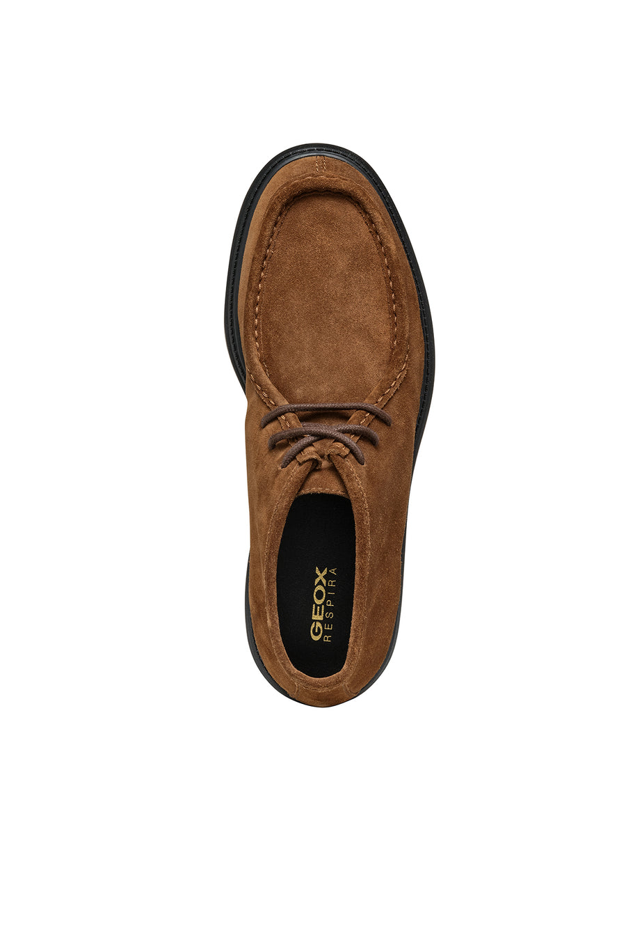 Geox Men's Brown Spherica Ec7 Lace-Up Suede Leather Boots