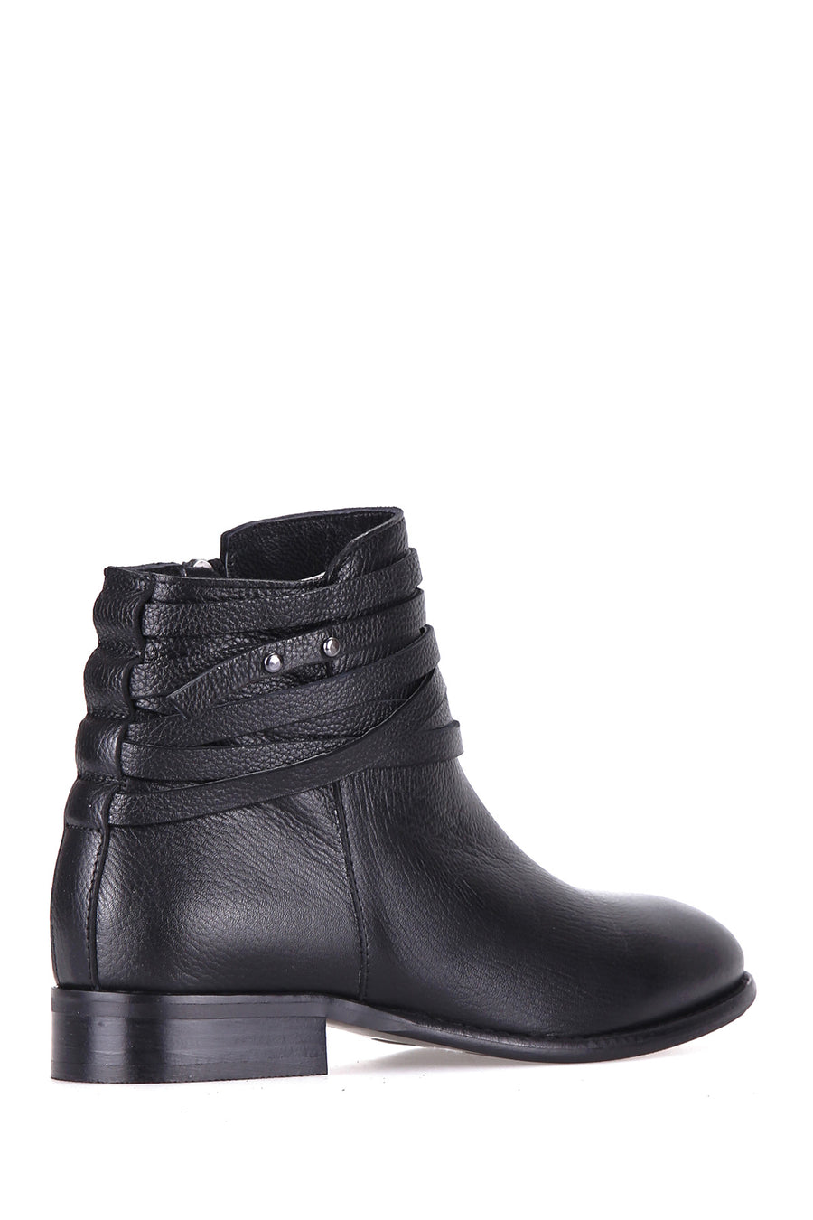 Strappy Women's Leather Boots