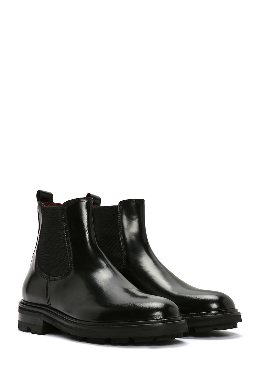 Men's Black Leather Chelsea Boots