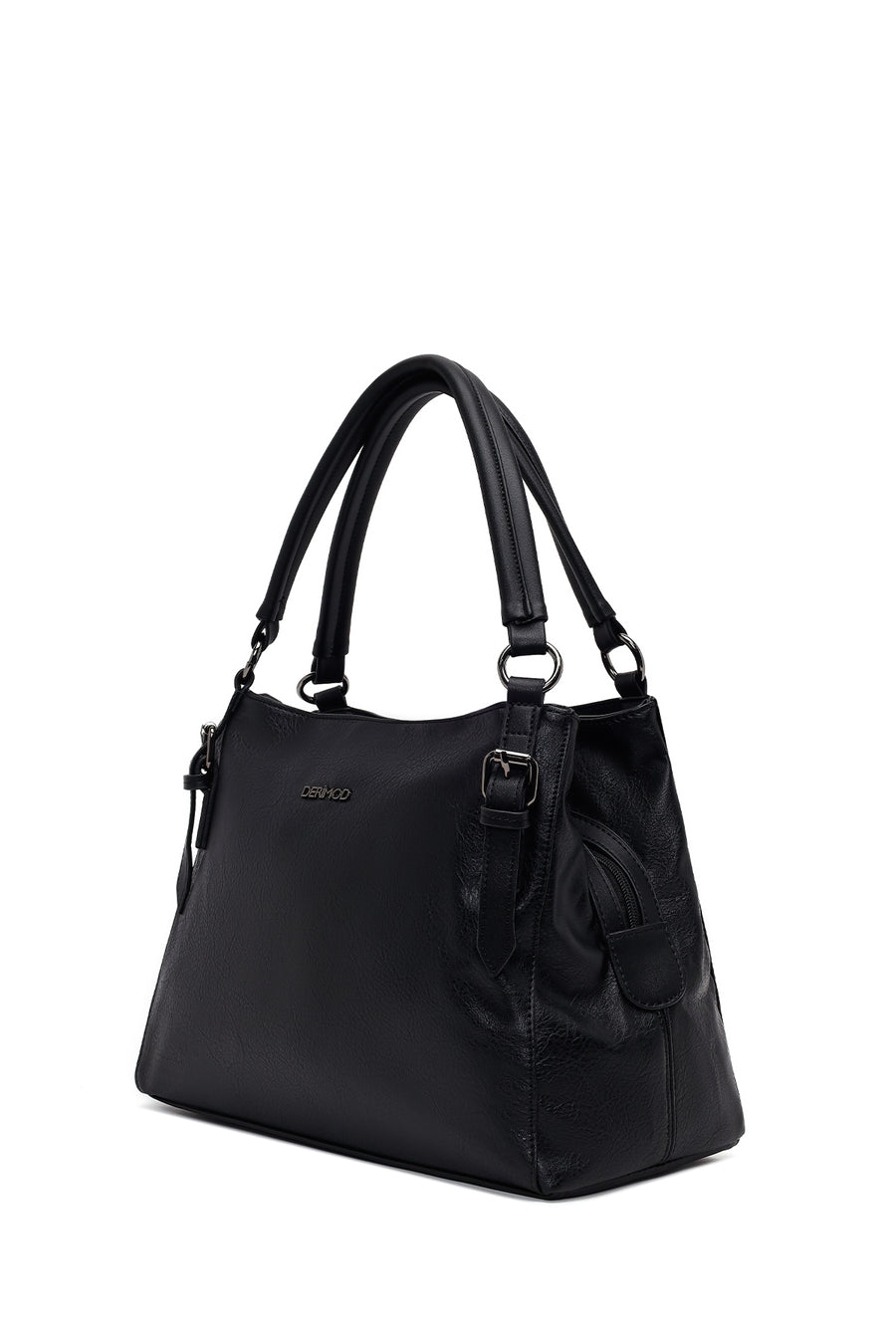 Woman Black Long-Strap Shoulder Bag