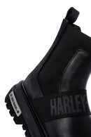 Harley Davidson Men's Black Thick Soled Chelsea Boots | Derimod