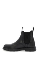 Men's Black Leather Chelsea Boots | Derimod