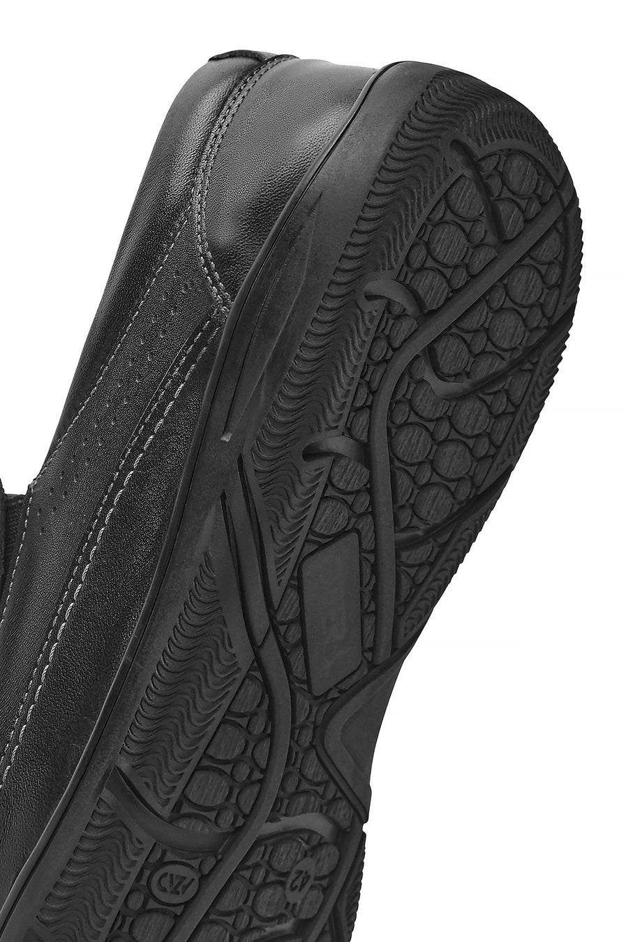 Men's Black Leather Casual Loafer
