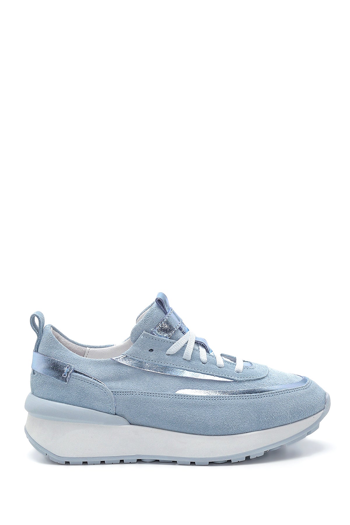 Kadın Deri Süet Yüksek Taban Sneaker 22SFD380210 | Derimod