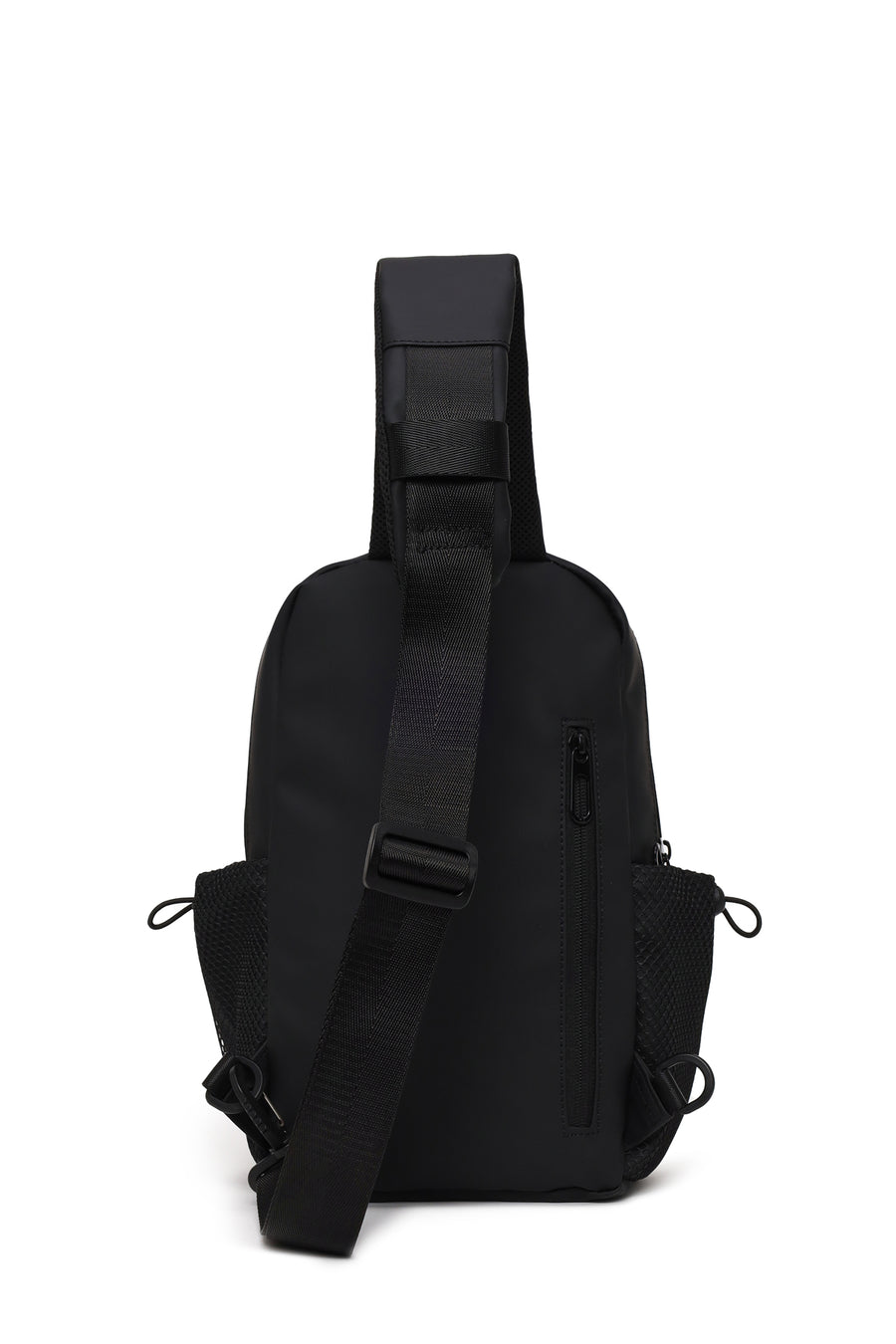 Male Black Fabric Crossbody Bag
