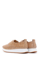 Women's Beige Leather Comfort Shoes | Derimod