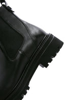 Women's Black Leather Chelsea Boots | Derimod