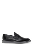 Men's Black Leather Casual Loafer | Derimod