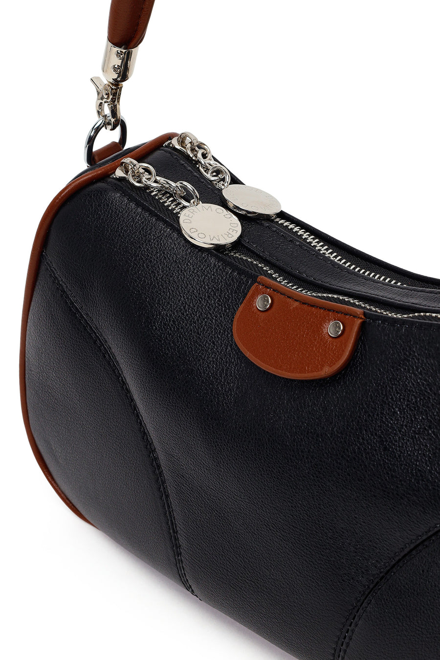 Woman Black Casual Shoulder Bag with Long Strap