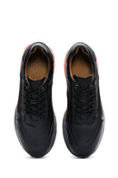 Men's Black Leather Sneaker | Derimod