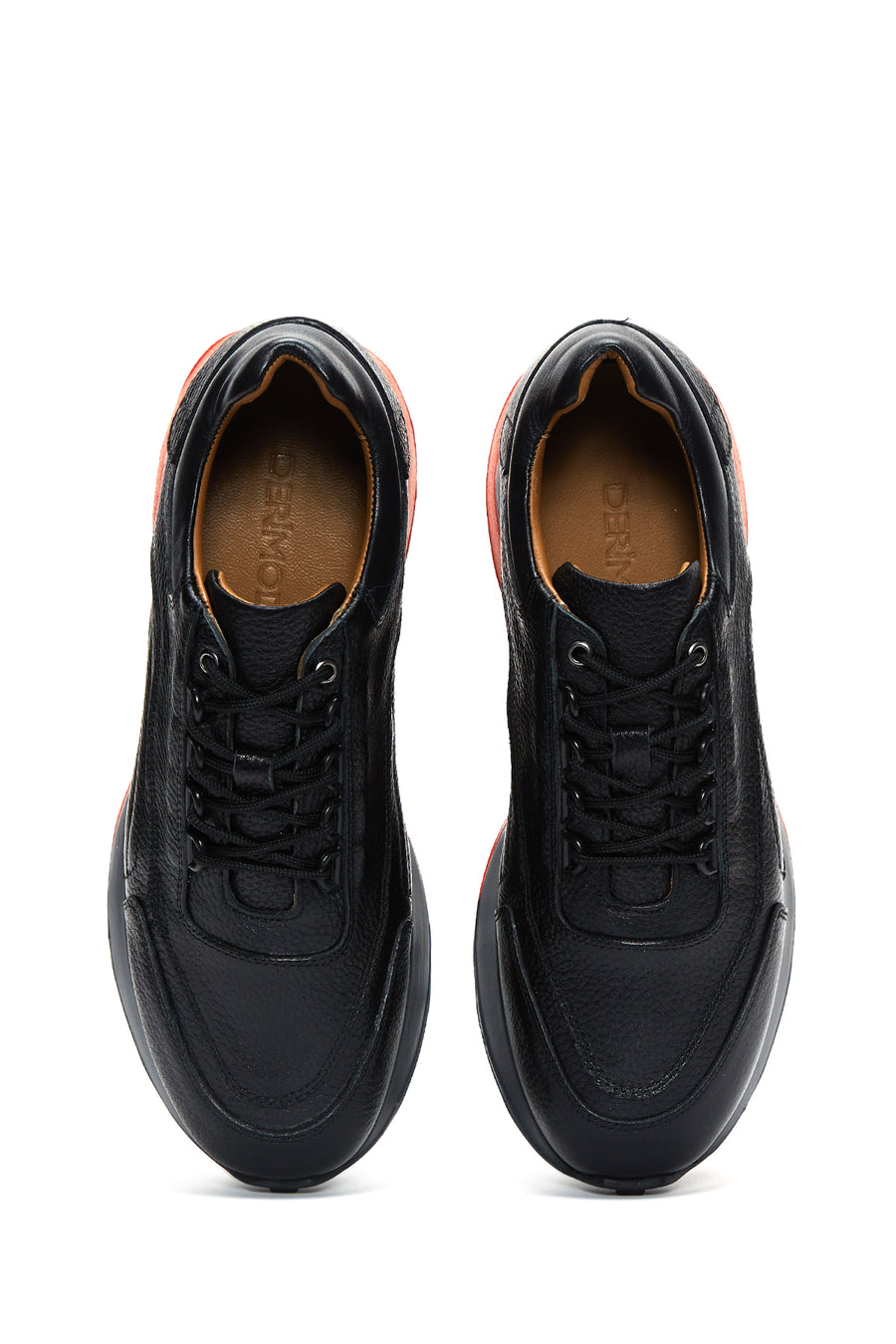 Erkek Siyah Deri Sneaker
