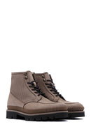 Men's Mink Nubuck Leather Casual Boots | Derimod