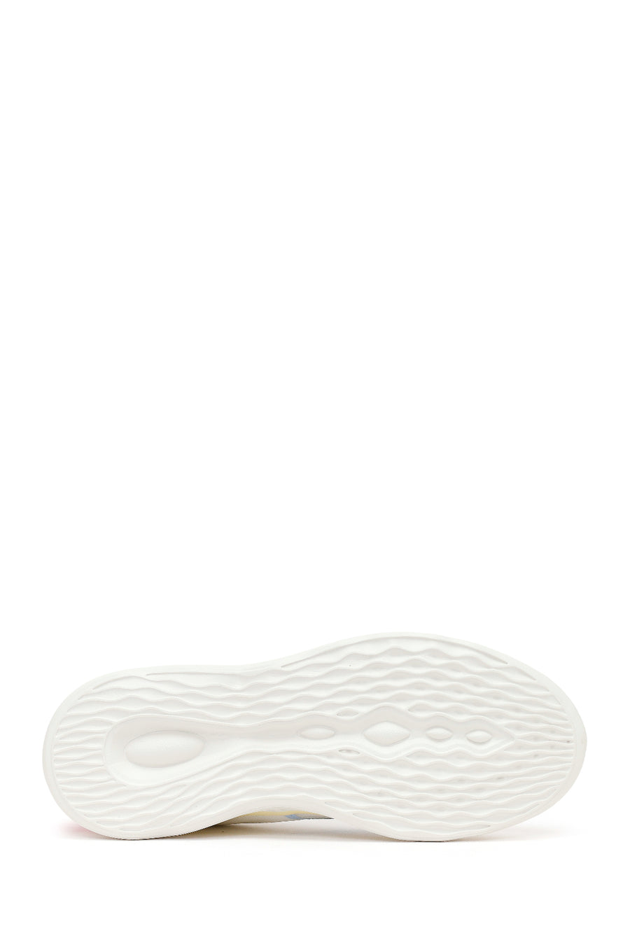 Derimod Zero Woman White Lace-Up Chunky-Soled Fabric Sneakers