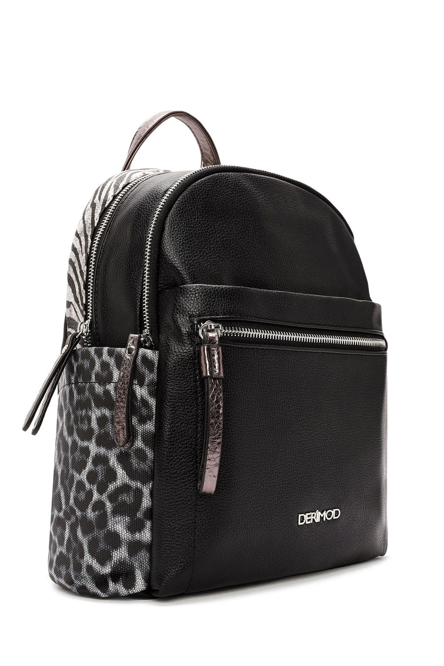 Women's Black Leopard Backpack