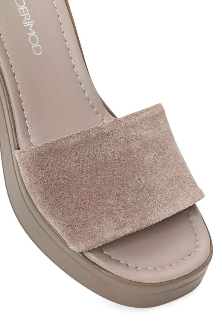 Woman Mink Thick-Soled Suede Slipper